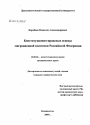 Конституционно-правовые основы миграционной политики Российской Федерации тема диссертации по юриспруденции